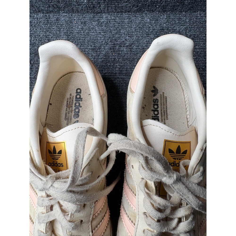 Adidas Samba OG Wonder White Pink Gum Sole Sneakers IE0822 Womens Low Top - Picture 4 of 8